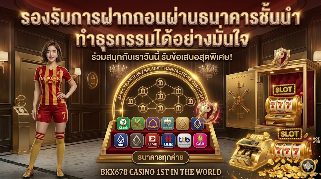bkx678 รองรับการฝากถอนผ่านธนาคารชั้นนำ ทำธุรกรรมได้อย่างมั่นใจ